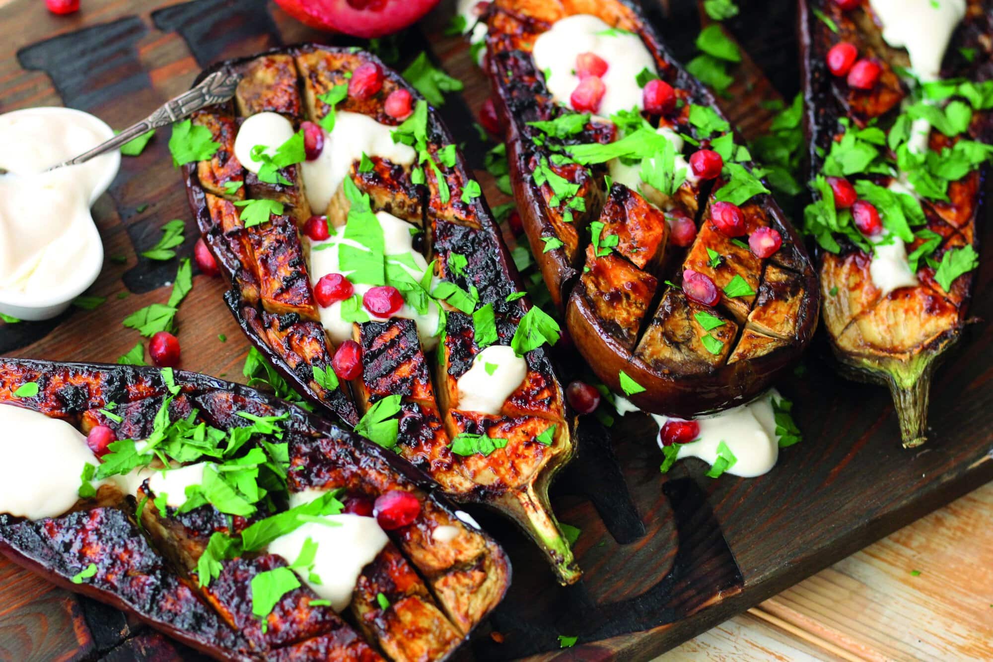 BBQ Aubergine and Miso Steaks (2)