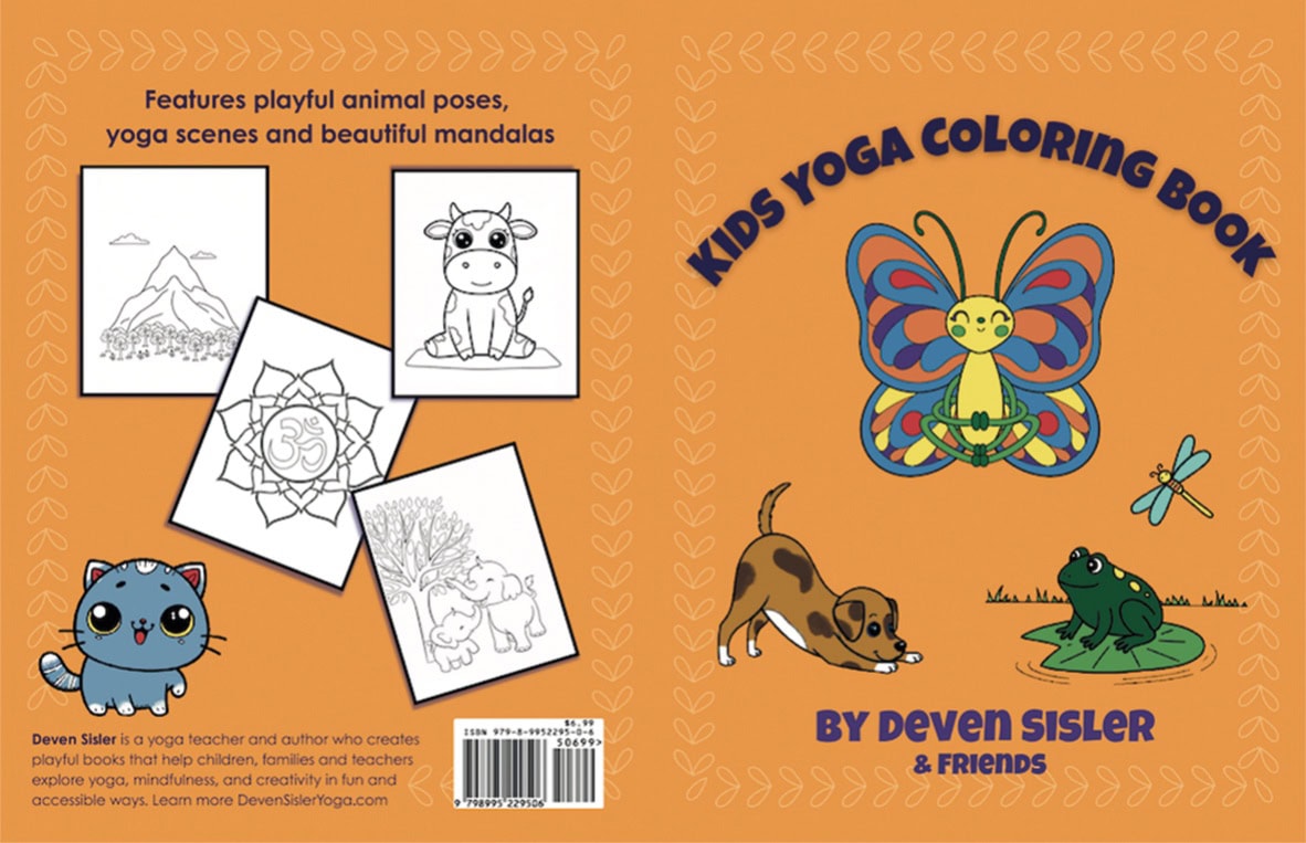 Kids Yoga Coloring Book Cover