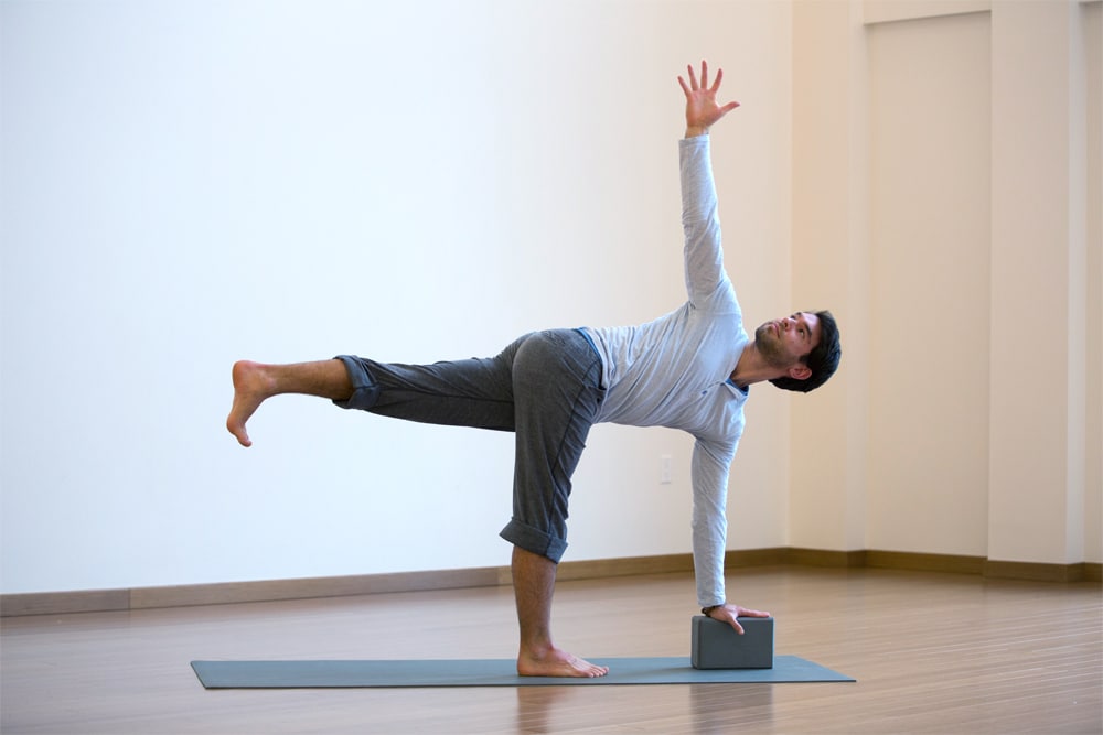 Bound Half Moon Pose