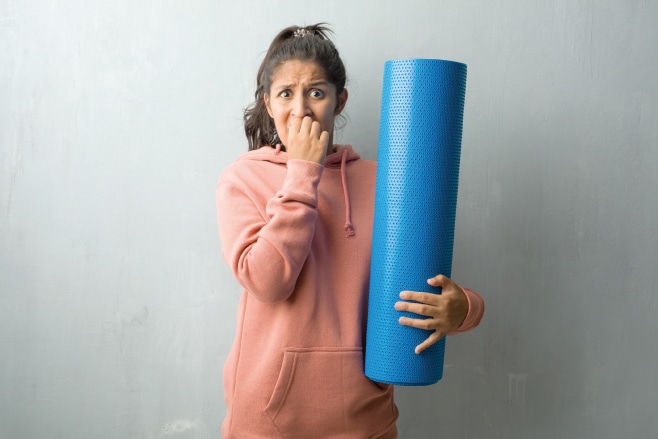 first yoga class