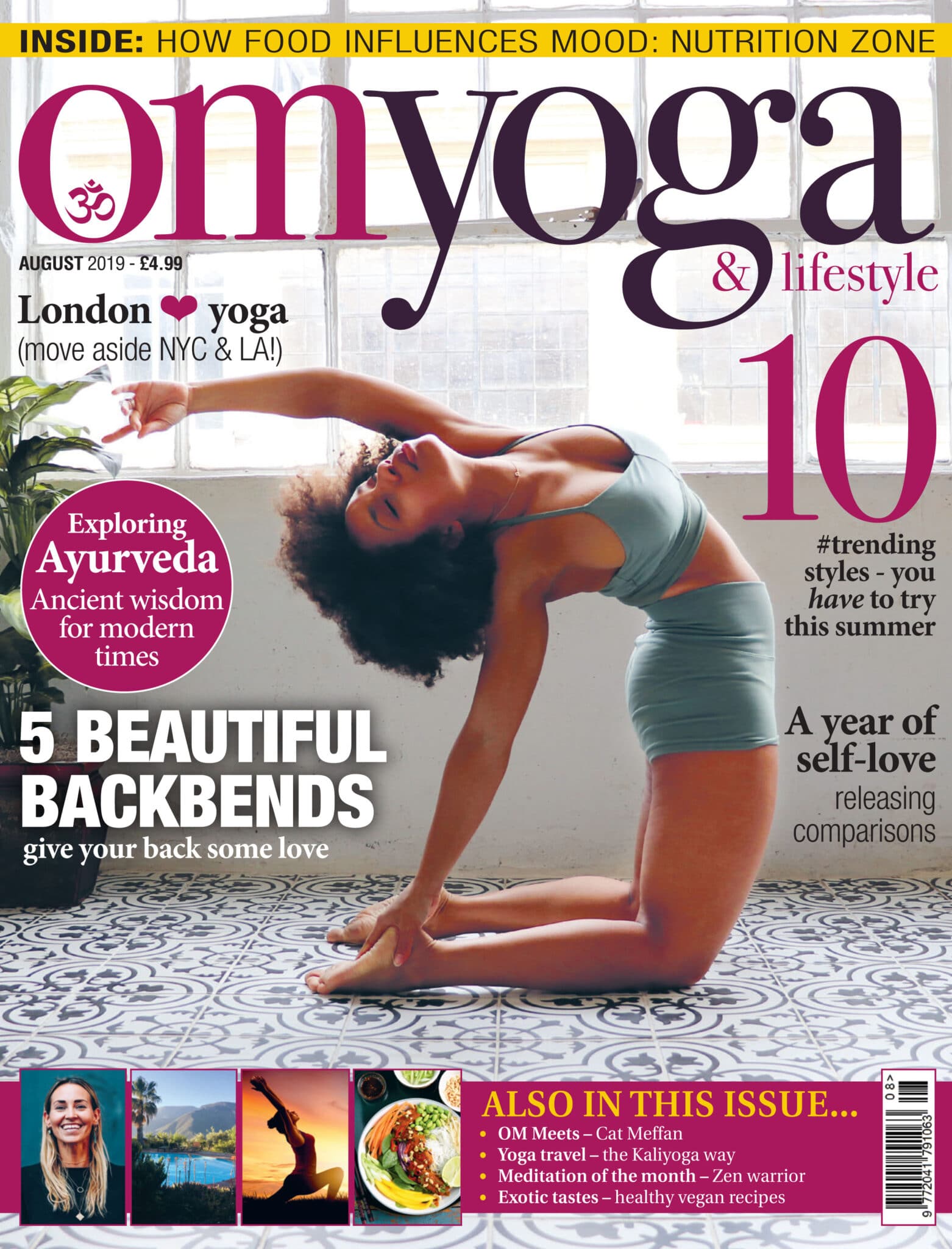 Om Yoga Cover August 2019
