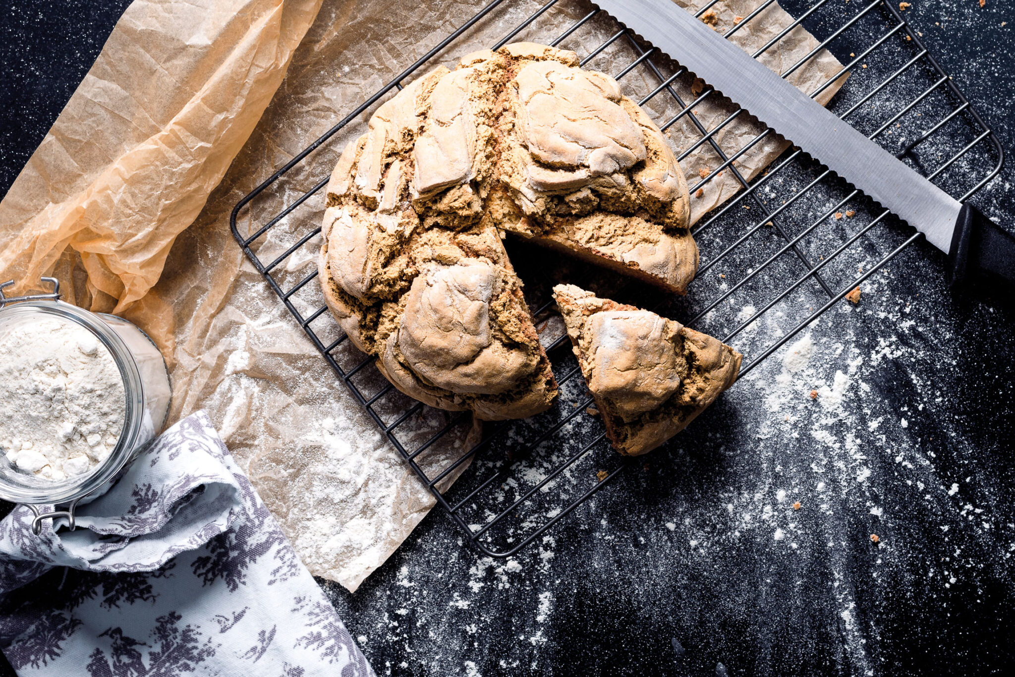 Buckwheat Soda Bread