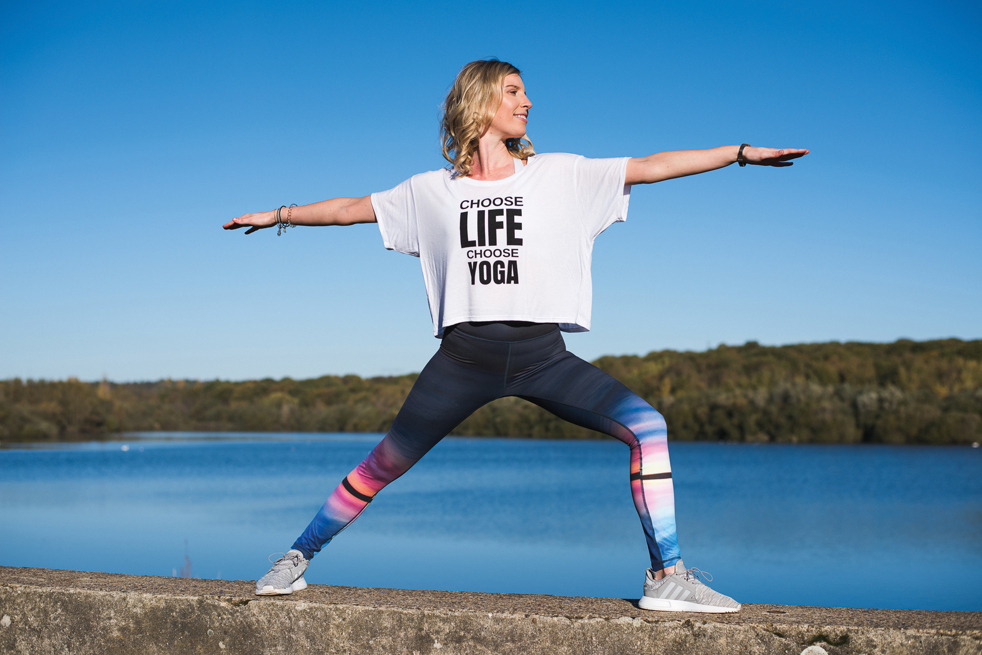 Choose Life Slouchy Tee, £29.99
Horizen Leggings, £39.99
blossomyogawear.com