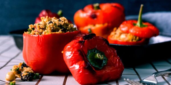 Couscous-stuffed peppers