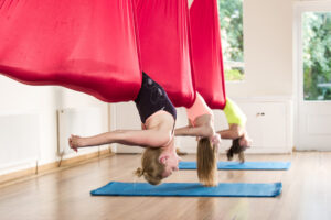 Flying high - aerial yoga