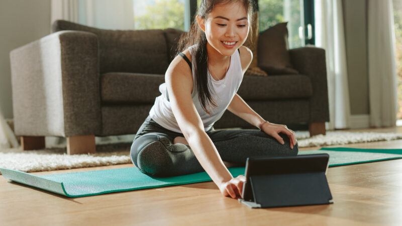 Online yoga training