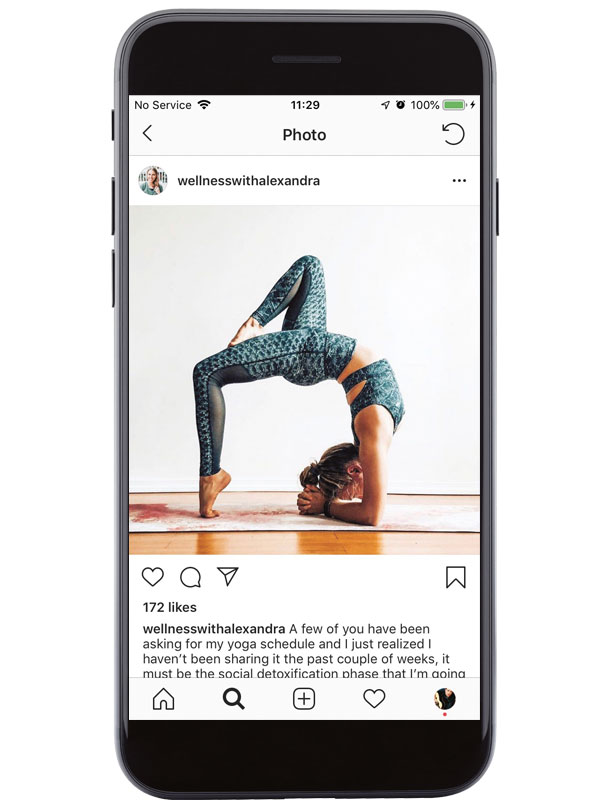 Becoming a social media yoga influencer