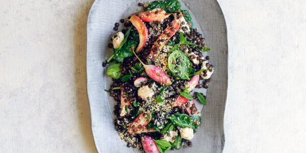 French Lentils with Roasted Radishes