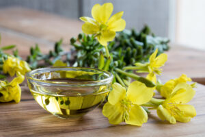 Yoga and aromatherapy - evening primrose oil