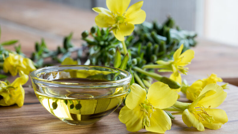 Yoga and aromatherapy - evening primrose oil