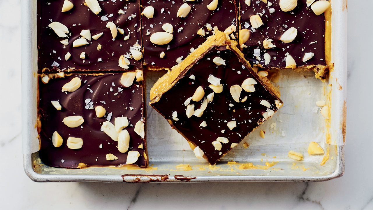 Peanut Butter Millionaire's Shortbread