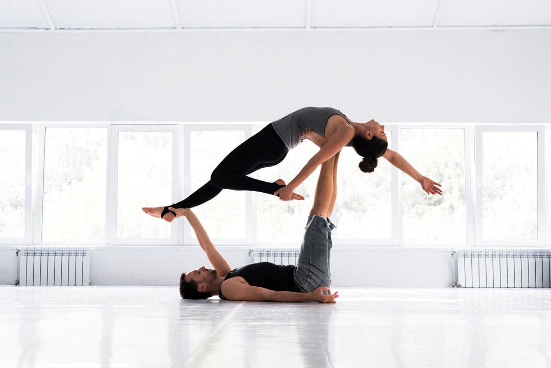 Set Acro Yoga Poses Vector & Photo (Free Trial) | Bigstock