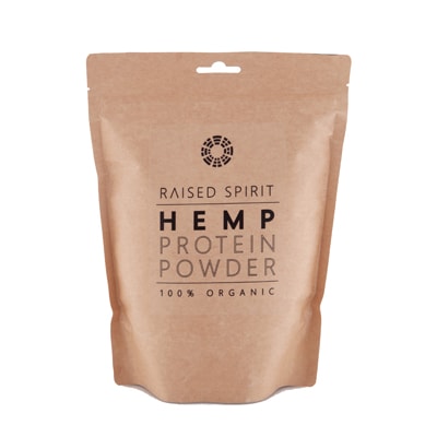 Win 500g pouch of Raised Spirit's Organic Hemp Protein Powder