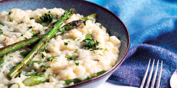 Jerusalem Artichoke and Asparagus Risotto with Gremolata