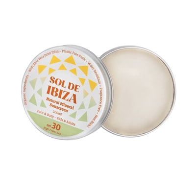 Sol De Ibiza Natural Organic Vegan Sunscreen SPF 30