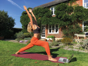 Yoga outdoors in nature