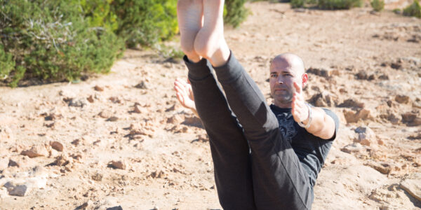 boat pose with Stephen Marks