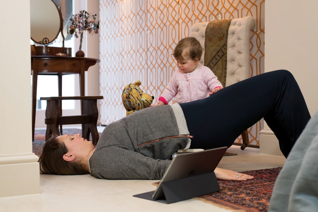 Yoga at home for new mums