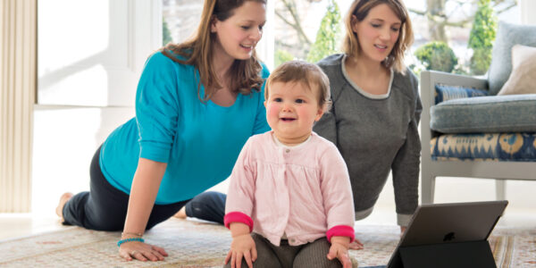 Yoga at home for new mums