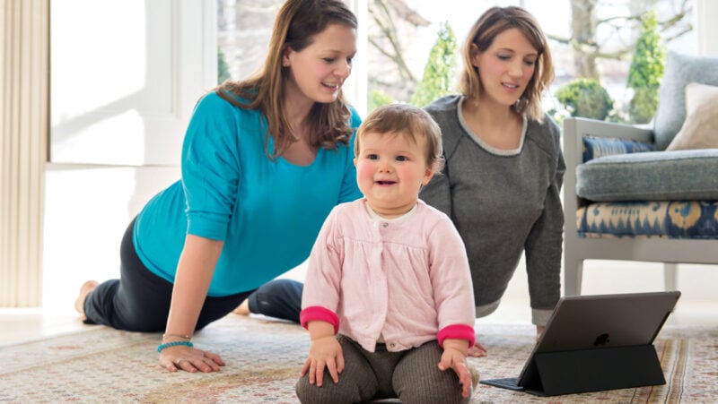 Yoga at home for new mums