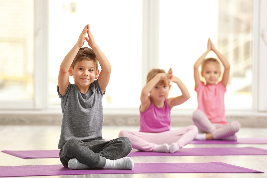 Children inspired by yoga