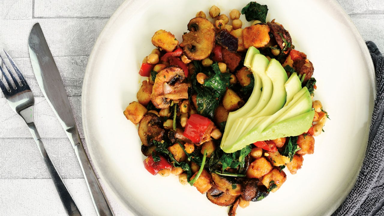 Chickpea and Potato hash