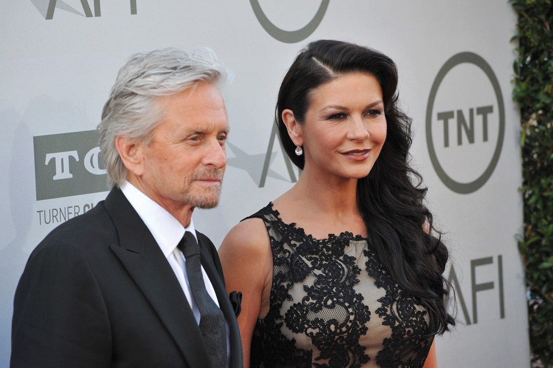 LOS ANGELES, CA - JUNE 5, 2014: Michael Douglas &amp; Catherine Zeta-Jones at the 2014 American Film Institute's Life Achievement Awards honoring Jane Fonda, at the Dolby Theatre, Hollywood.