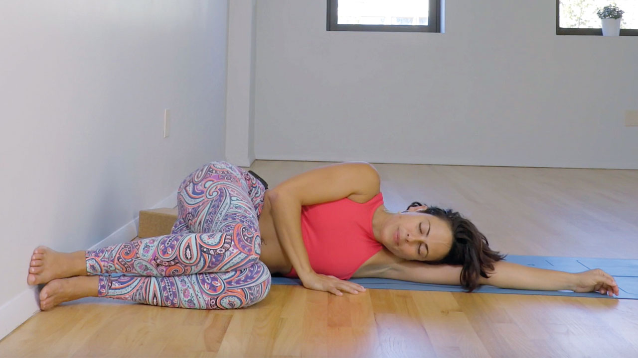 Restorative yoga sequence