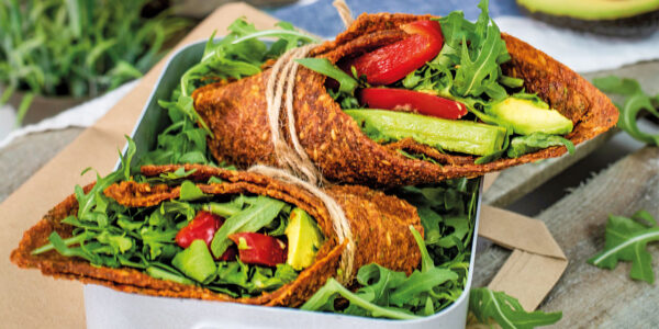 Raw Red Pepper and Sun-Dried Tomato Wraps