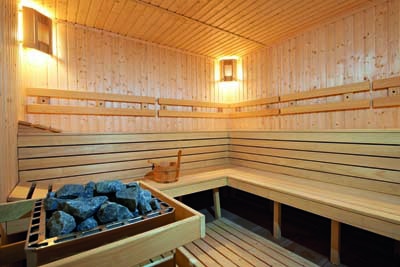 New wooden Finland-style sauna