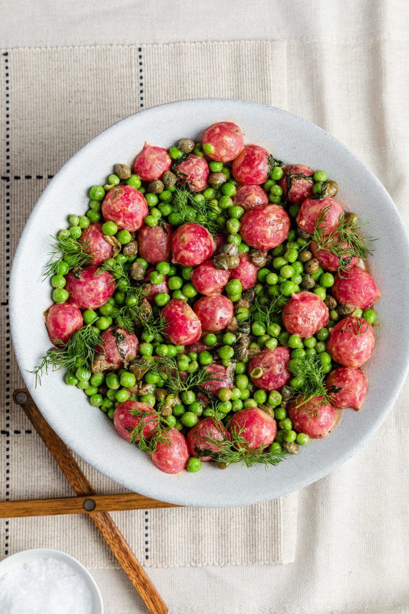 Radishes, Peas and Miso