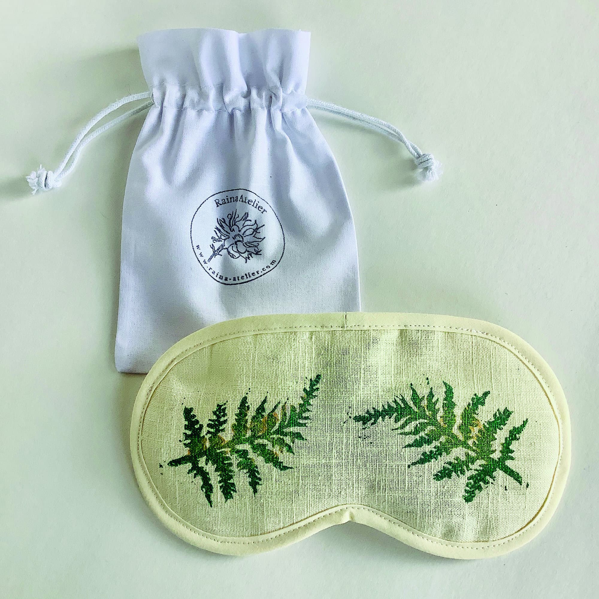 Fern Linen Lavender Infused Eye Mask for Relaxation and Meditation