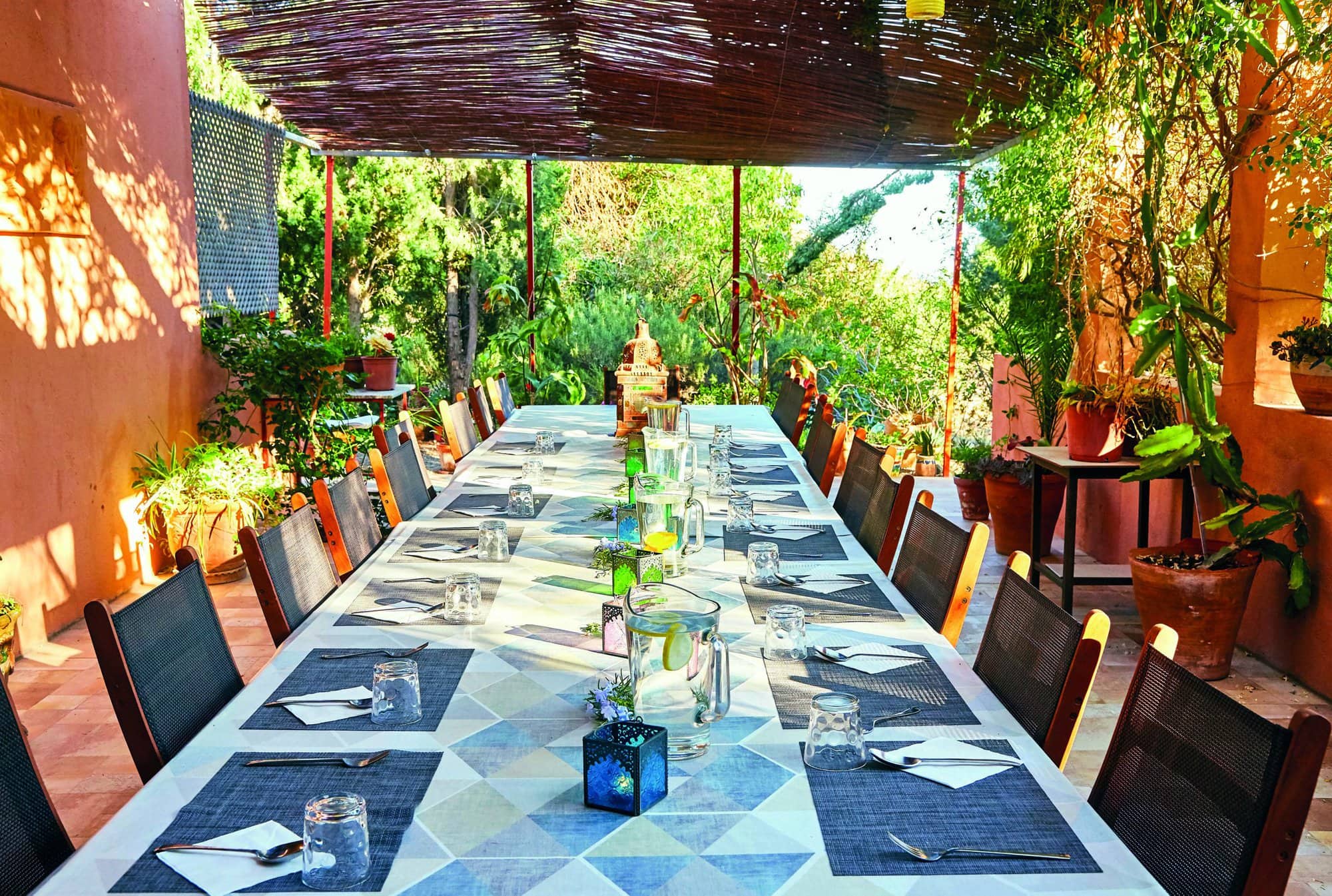 dining terrace evening