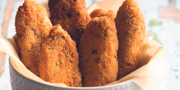 Breaded Chickpea and Vegetable Fingers