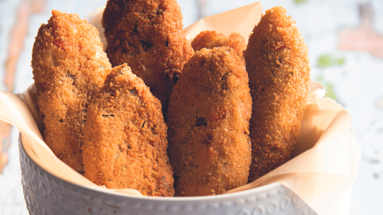 Breaded Chickpea and Vegetable Fingers Breaded Chickpea and Vegetable Fingers
