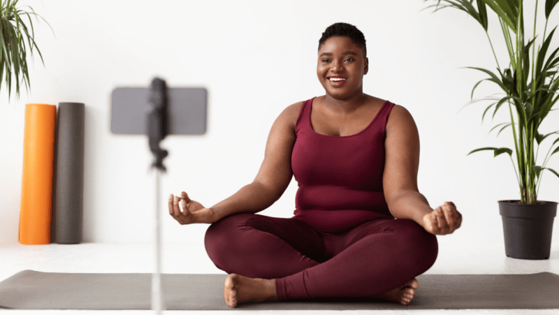 The plus-sized yoga teacher