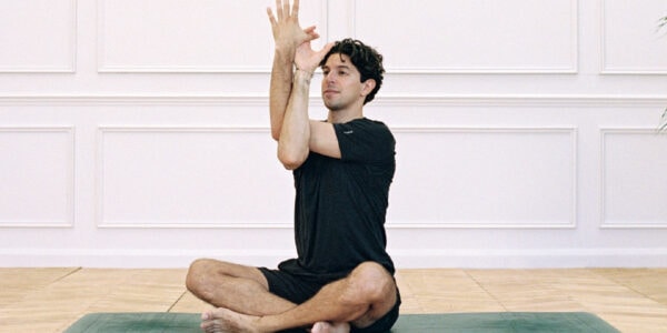 Sukhasana Garudasana Arms