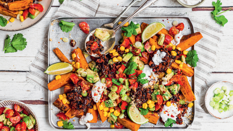 Loaded Sweet Potato Wedges