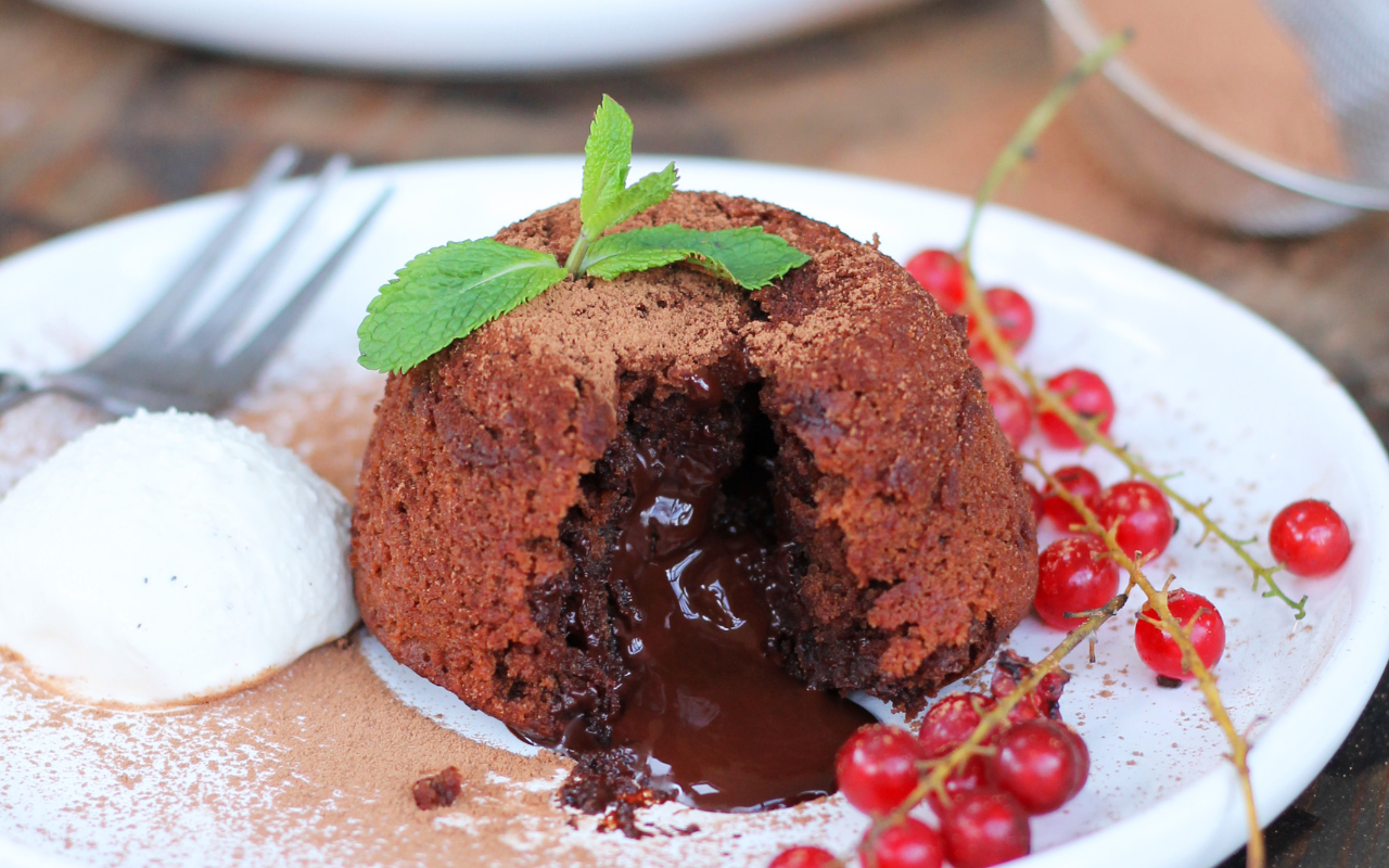 Simple Vegan Chocolate Fondants