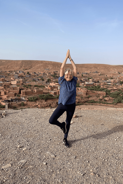 Jane Hadley's 72-year-old mum Helga in Morocco