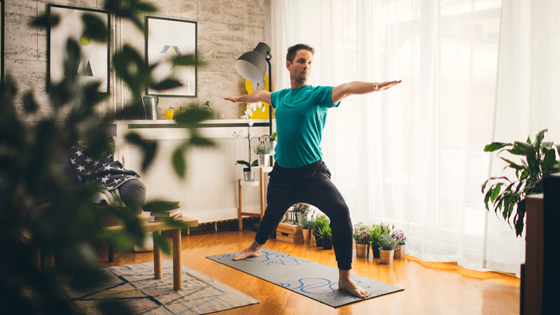 Home yoga practice