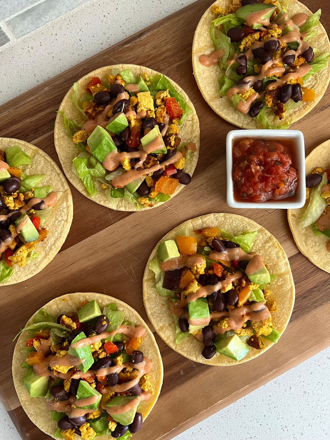 TOFU SCRAMBLE TACOS