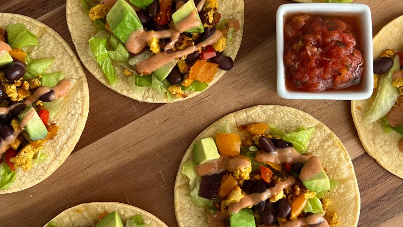 TOFU SCRAMBLE TACOS