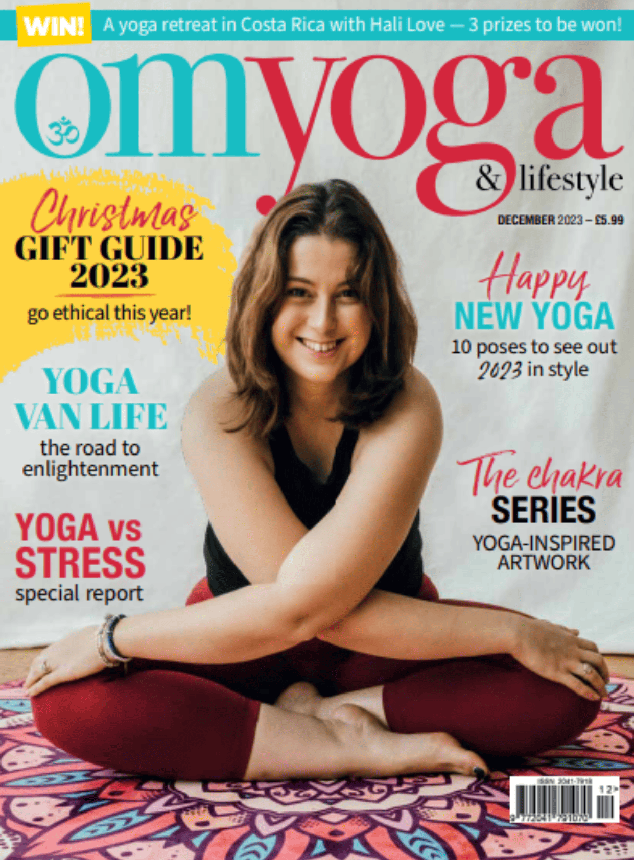 OM Yoga Magazine Front Cover December