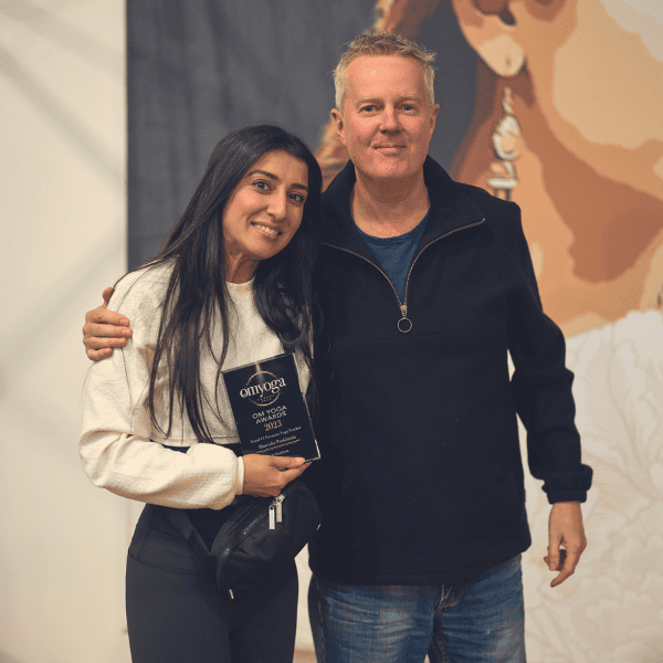 Bhavisha Pankhania with OM editor Martin Clark