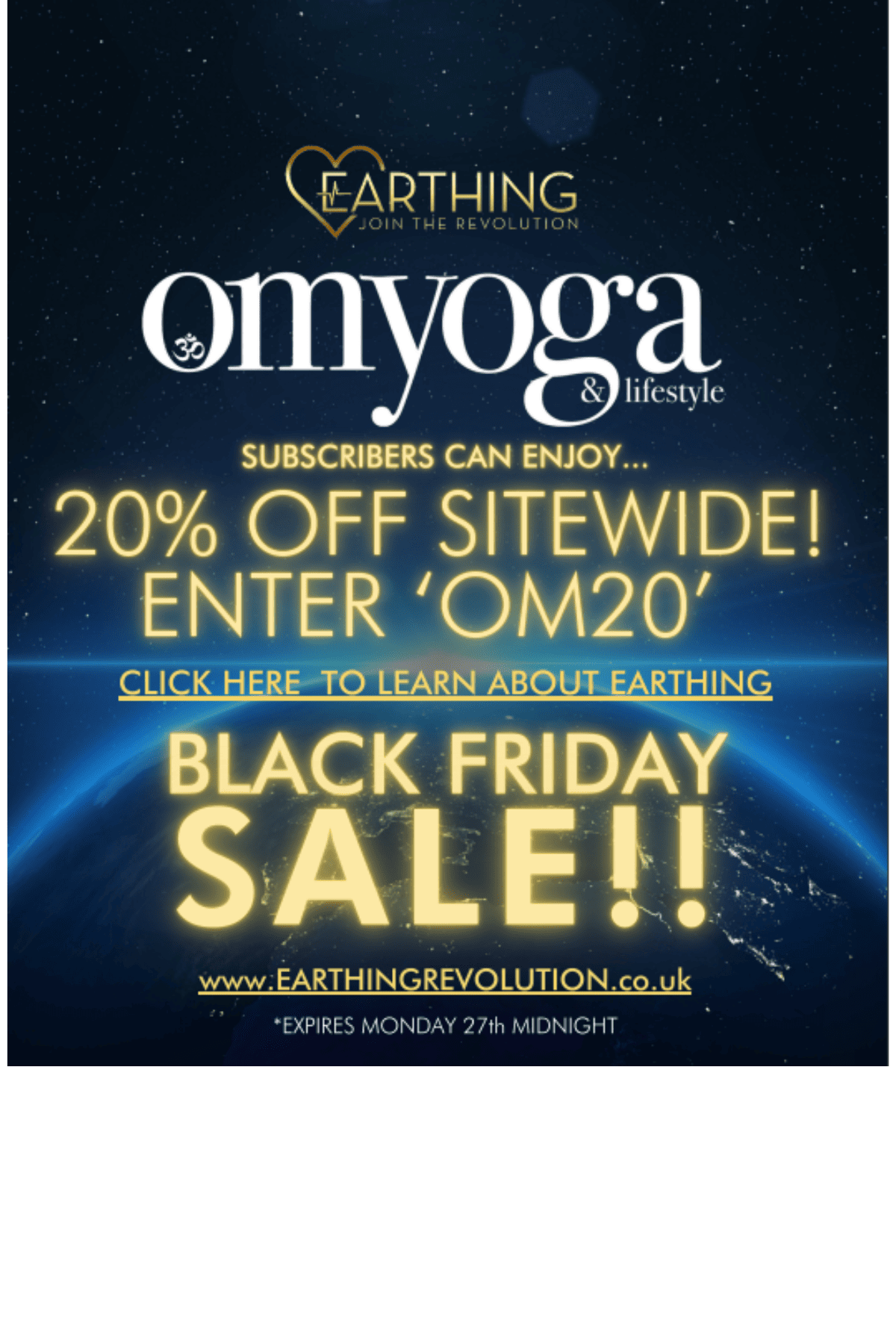 Earthing Revolution Black Friday Discount