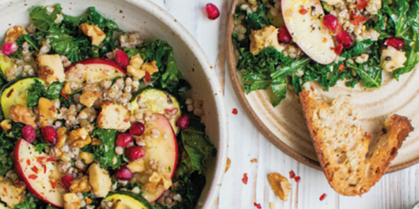 Kale, Jazz Apple & Cashew Cheese Salad