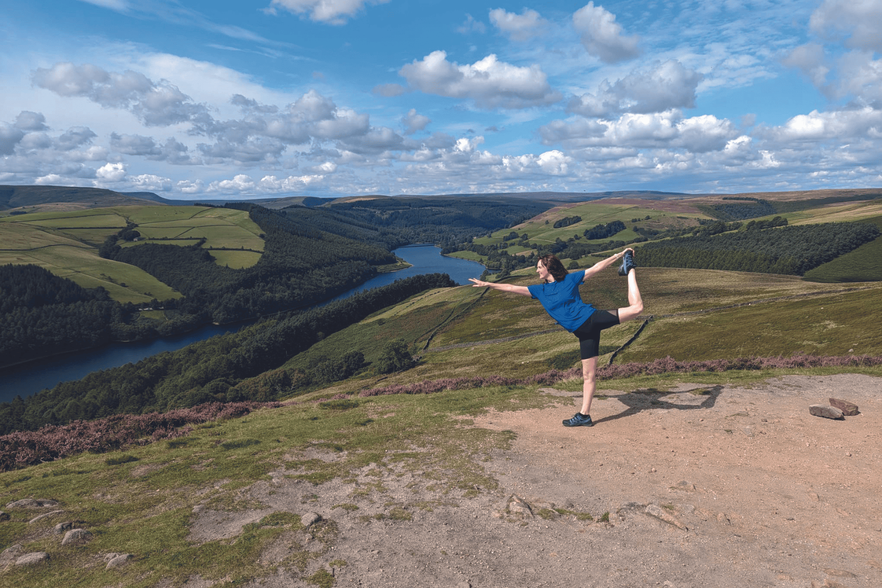 Ruth Joanne overlooking Ladybower in Derbyshire