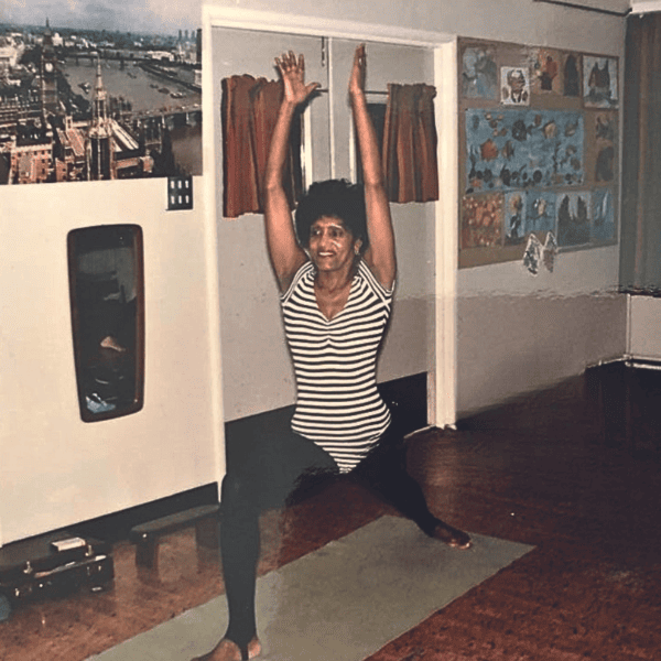 Monica Burton's First Yoga Class