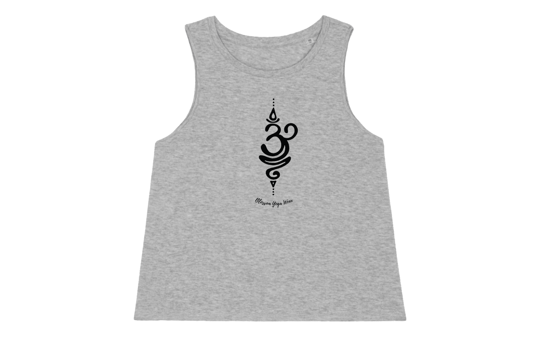 Grey Sanskrit Breathe Yoga Vest Top